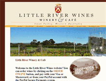 Tablet Screenshot of littleriverwinery.com